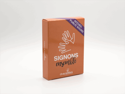 Jeu de cartes : Signons ensemble "Accueil de public sourd"