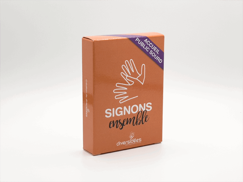 Jeu de cartes : Signons ensemble "Accueil de public sourd"